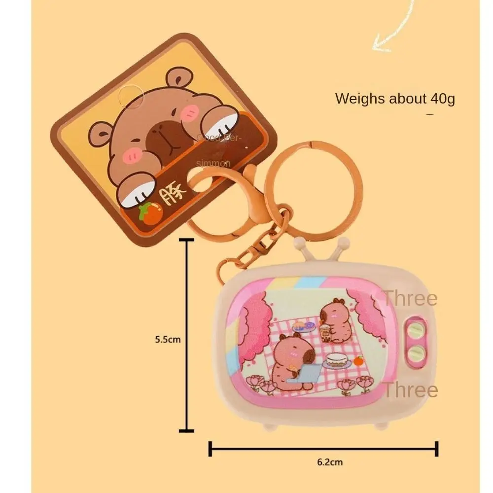 Handmade Capybara Keychain, Cute Creative Cartoon Hangings, Kawali Bag Acessórios, Presentes