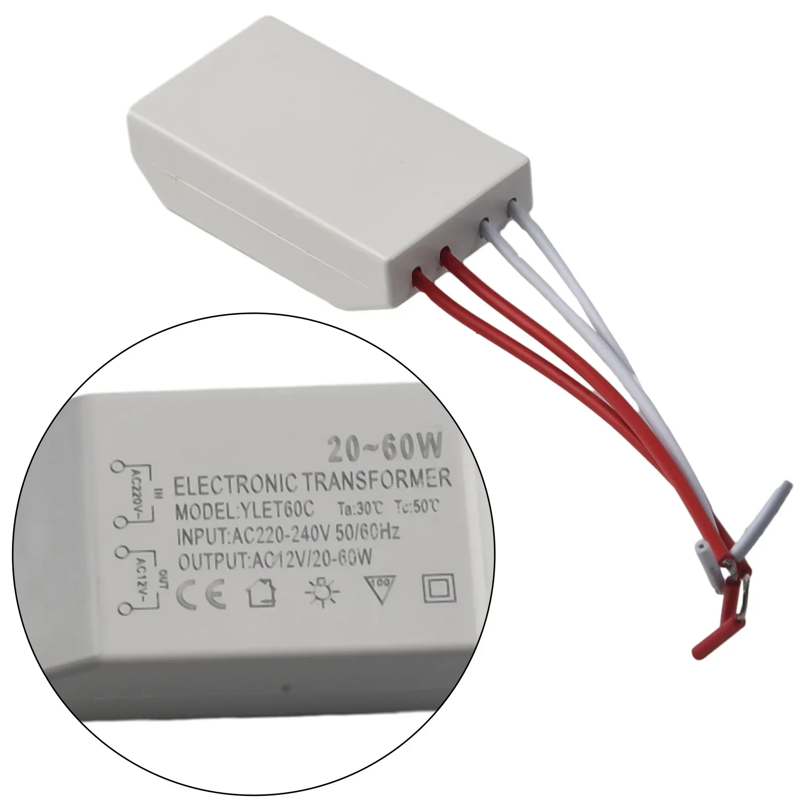 Arrancador 20-60W 220V To AC12V LED Lamp Light Electronic Transformer Adapter Quality Engineer Pcb Ruler Engenheiro