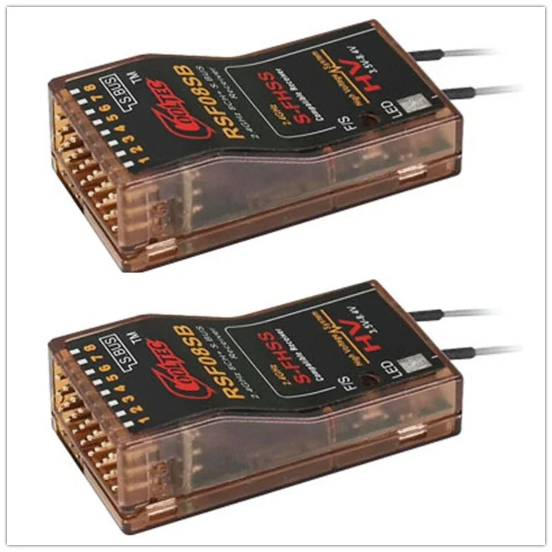 

2pcs RSF08SB 8ch Futaba S-FHSS S.BUS Compatible Receiver for 10J 8J 6K 6J 14sg 18MZ WC 18SZ Frsky Delta TM-FH RF Module RC Drone