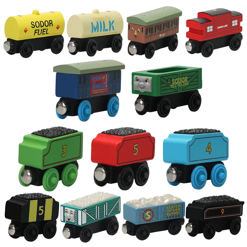 Thomas and His Friends Train Magnetic Edward Handel Molley Wooden Train Rail Model Toy Educational Toys Birthday Gifts For Kids