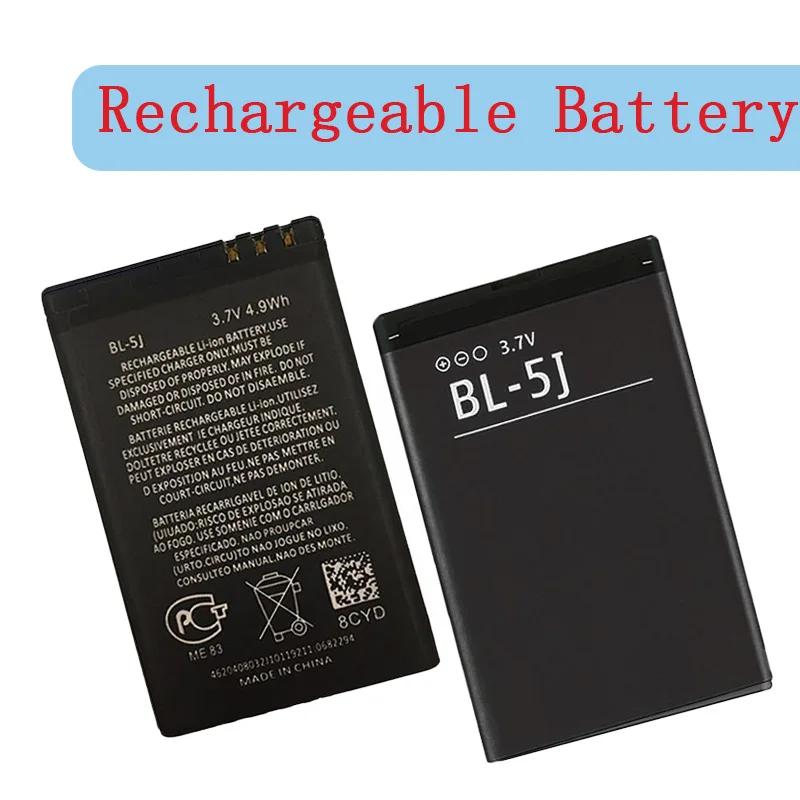 BL 5J Lithium-ion Bl5J Battery 1200mAh for Nokia X1-01 X6 5230 5233 N900 C3 5802i 5235 5900 5800XM  Bl-5j Mobile Phone Batteries