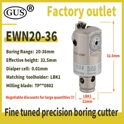 CBH Adjustable EWN Fine Boring Head EWN20 EWN25 EWN32 Drill Tool Holder Bore LBK1 2 3 4 5 6 CKB CNC Metal Engraver Machine Tools