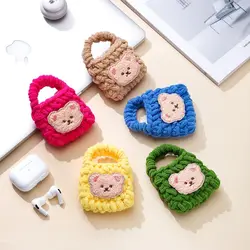 Plush Earphone Bear Bag Shell Bluetooth Headset Soft Earphone Case Fluffy Cute for AirPods 1 2 Pro/Airpods 3 Pro2