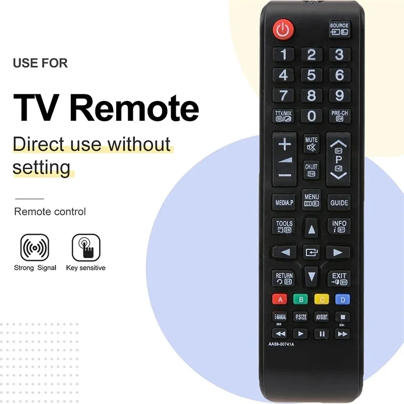 AA59-00786A TV Remote Controller For UN55F6800 F6800 F6700 Home HD TV Replacement Accessory Comfort Grip Channel Controller Tool