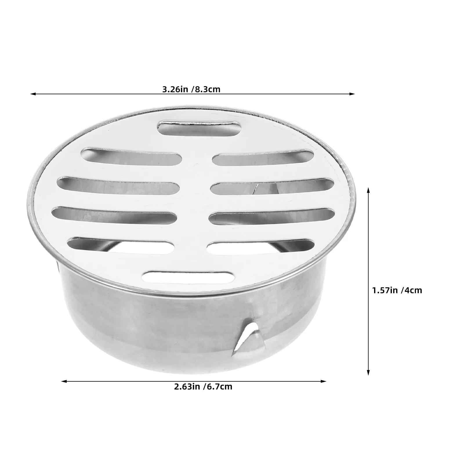 Stainless Steel Floor Drain Cover Set – 2pcs Anti-Clog Mesh Strainer for Bathroom, Kitchen, Patio, Laundry (75mm)