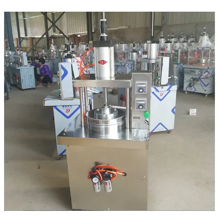 

For High Efficiency Tortilla Pita Dough Sheet Pancake Presser Machine/ Pneumatic Chapati Making Machine Bakery Equipment