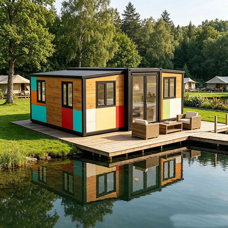 Prefab Expandable Tiny Cabin Foldable Container House Garden Retreat Separate Guest Dwelling