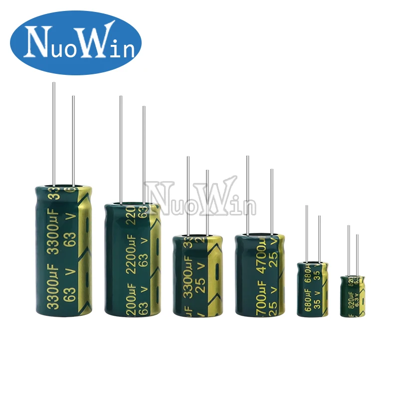 10V 16V 25V 50V 63V 450V Capacitor de alumínio de alta frequência e baixo ESR 100UF 220UF 330UF 470UF 680UF 1000UF 1500UF 2200UF 3300UF