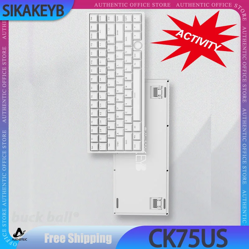 SIKAKEYB CK75US Magnetic Switch Keyboard Mechanical Keyboard Trigger Quickly Keycaps PBT Hot swap RGB Custom Gamer Keyboard Gift