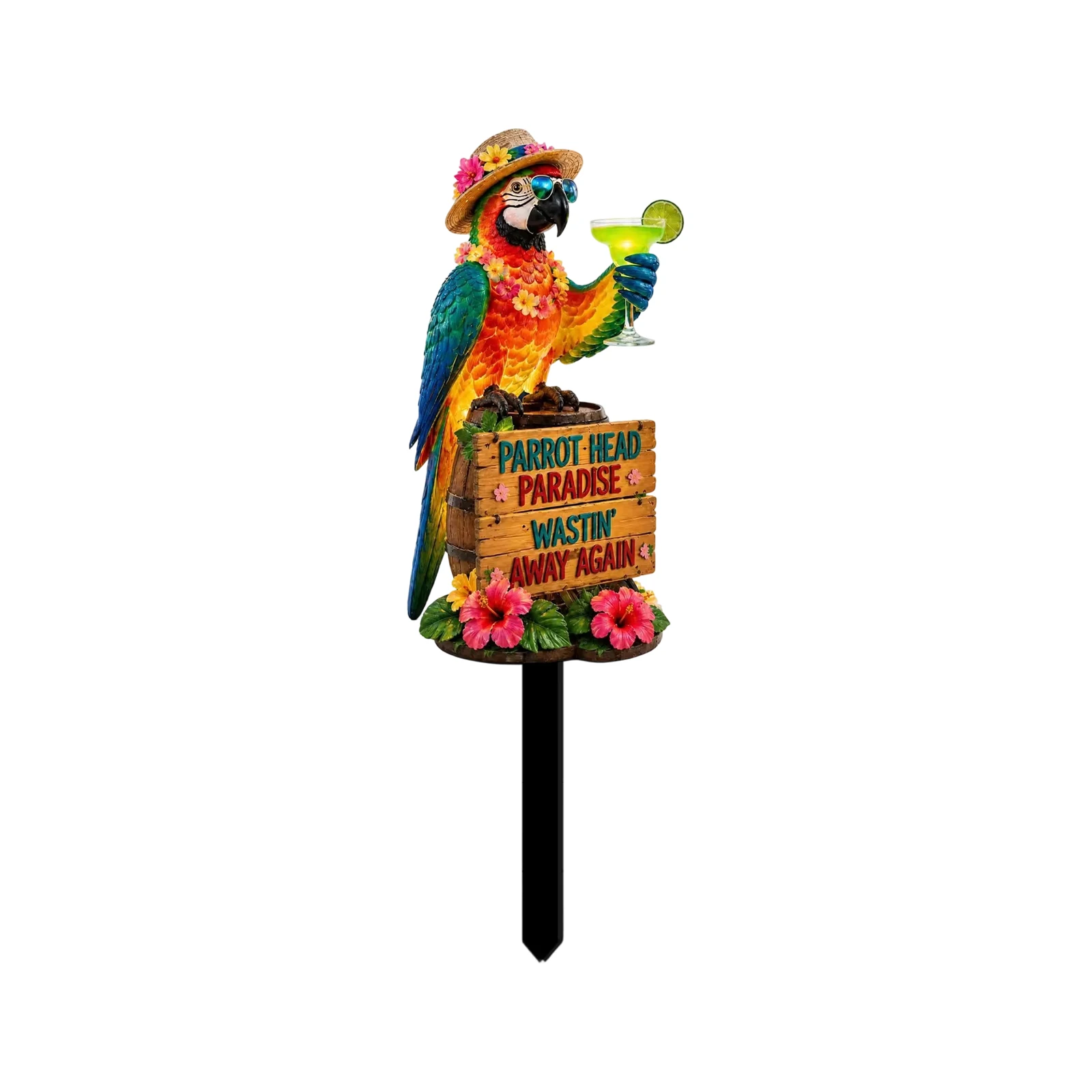 Solar-powered Parrot Garden Light Outdoor Waterproof Parrot Stake Lights for Patio Decoration