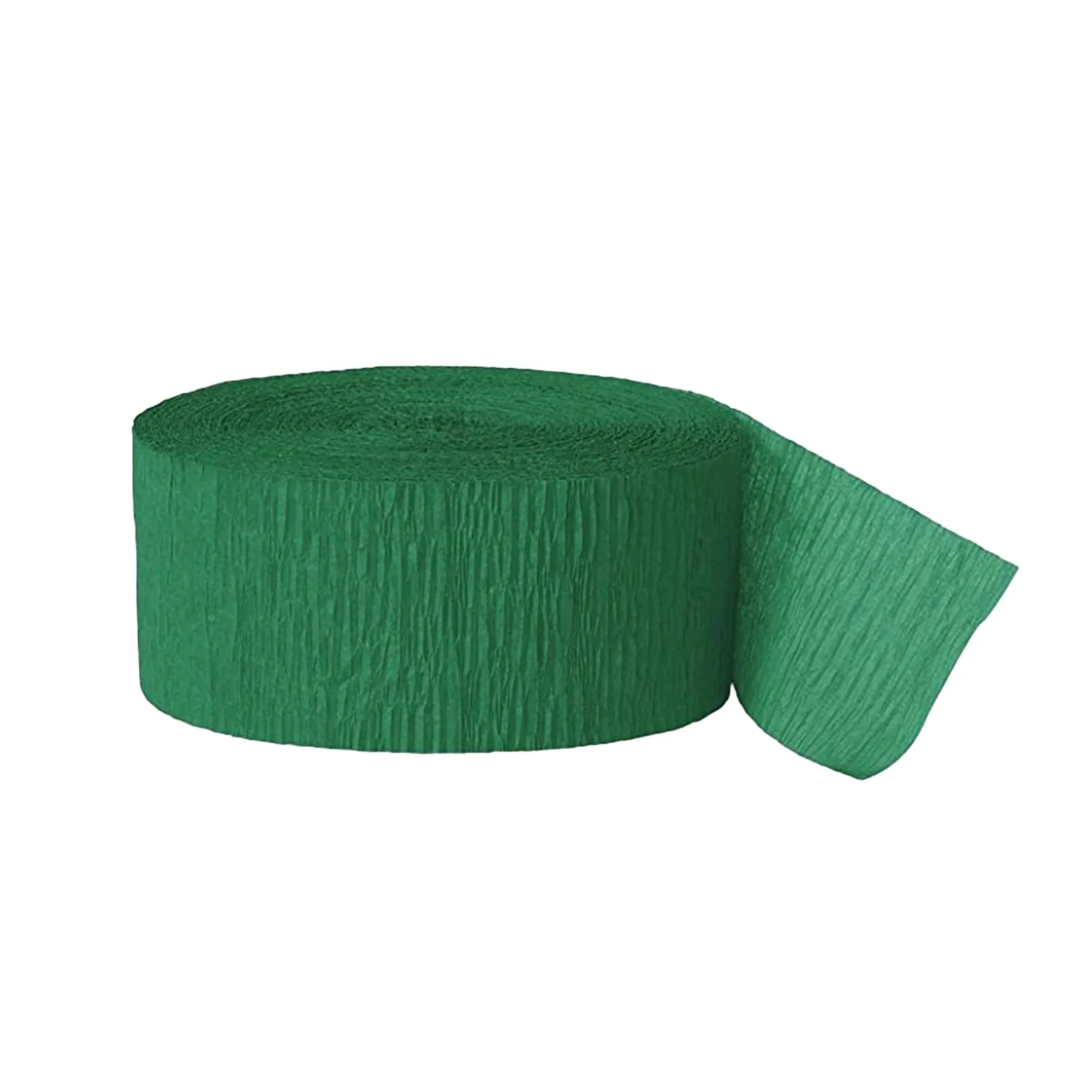 1 Rolls Green Crepe Paper Streamers or Green Boho Wedding for Birthday, Bridal Baby Shower Balloons Confetti Ribbons Decorations