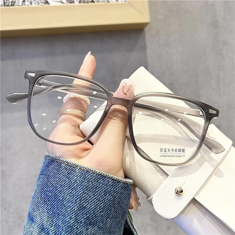 Afgewerkte dames bijziendheid bril retro anti blauw licht blokkeren dichtbij zicht brillen optisch recept kort zicht brillen
