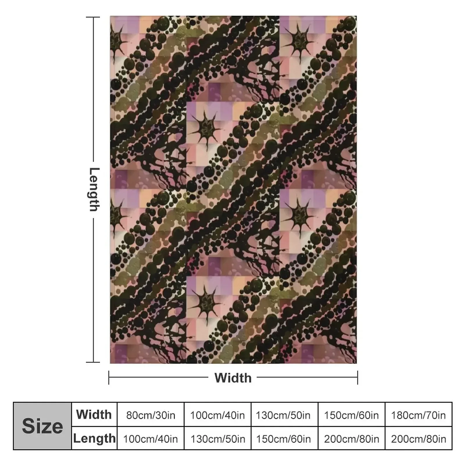Structured Life II Throw Blanket