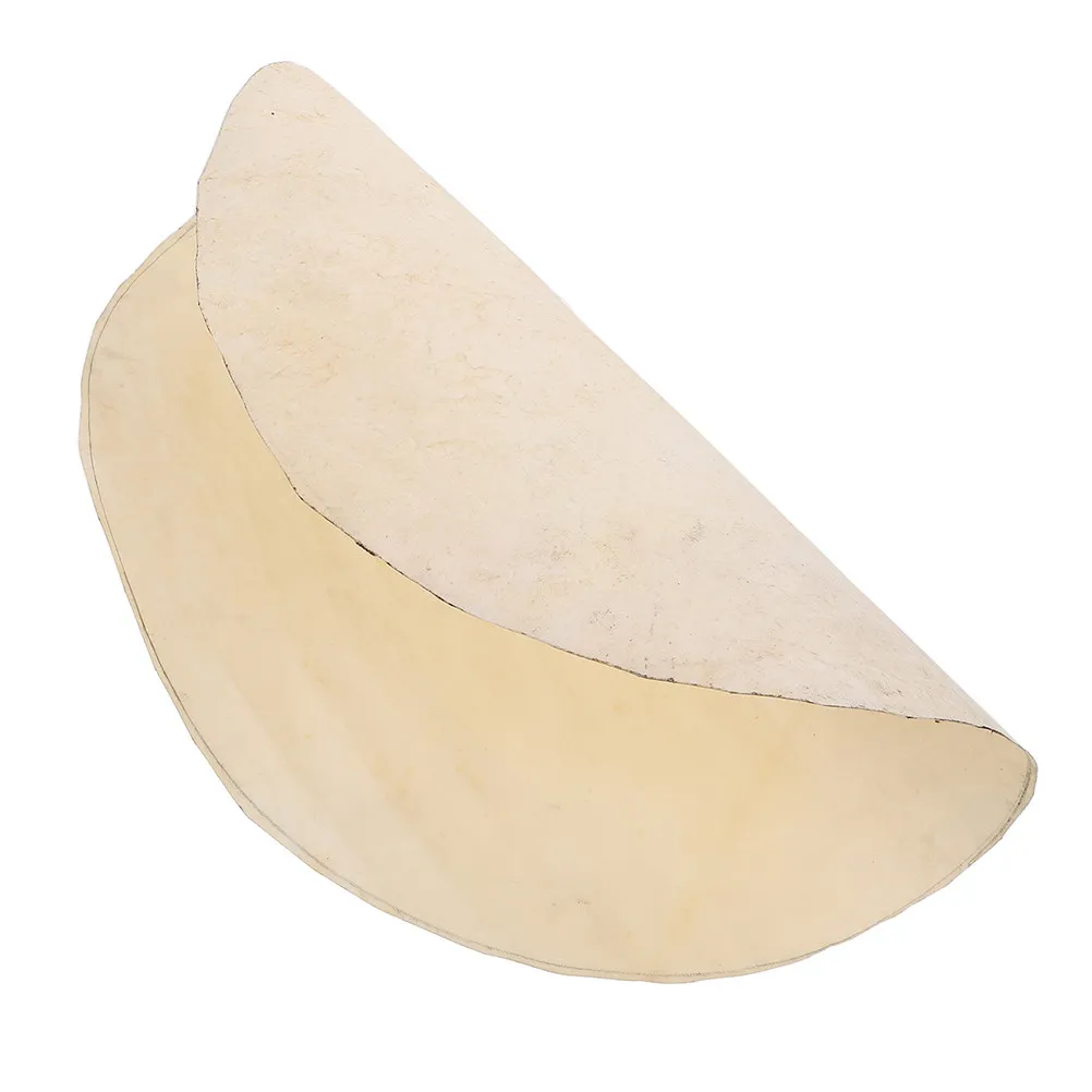 Cabeça de Tambor Redonda Plana de 15 Polegadas em Pele de Cabra Premium da África Ocidental para Percussão Acústica Manual, Reparo de Djembe e Doumbek, e Luthieria de Instrumentos de Percussão