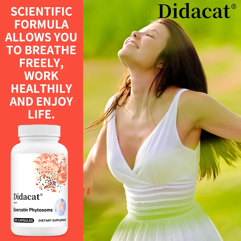 

Quercetin Phytosome - Quercetin Supplements for Immune Health, Respiratory Support, Non-GMO & Gluten-Free - 120 Veggie Capsules