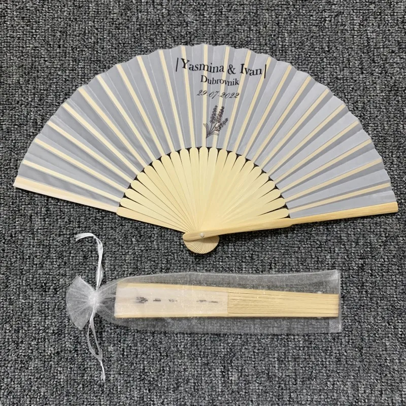 Imagem -06 - Personalizado Hand Held Bambu Wedding Fans Birthday Party Gift Favors com os Nomes da Noiva e do Noivo ou Foto 60 Pcs