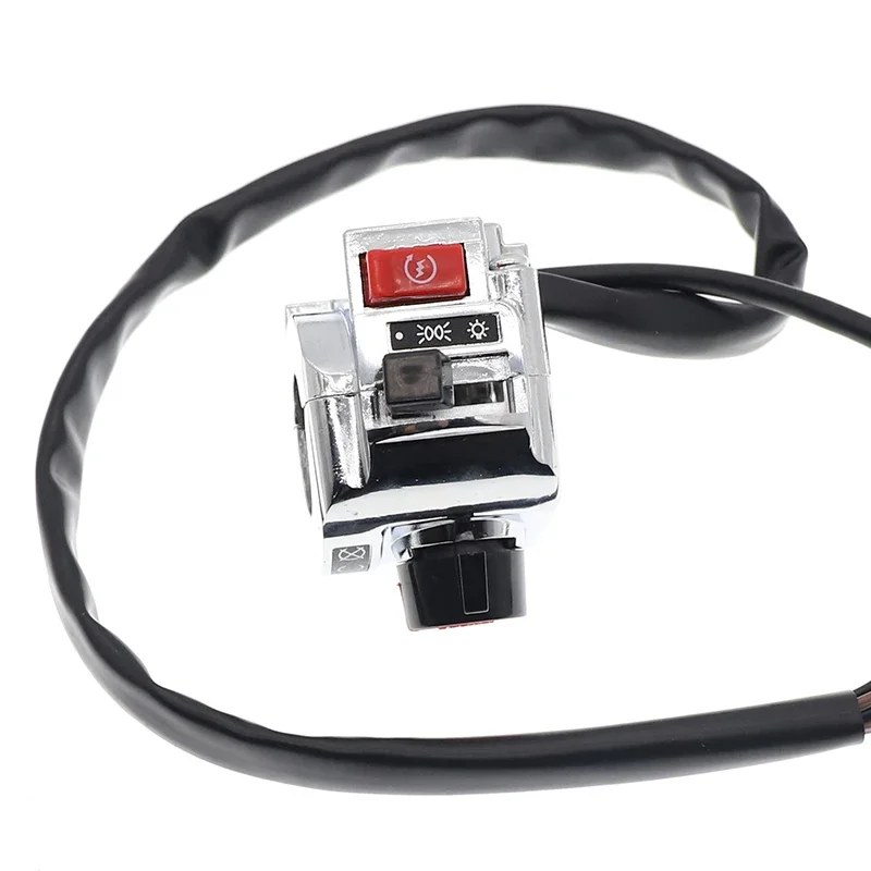 

22mm Motorcycle Handle Bar Switches Emergency Flashers Fog Light Horn Turn Signal Electric Start Handlebar Controller Button