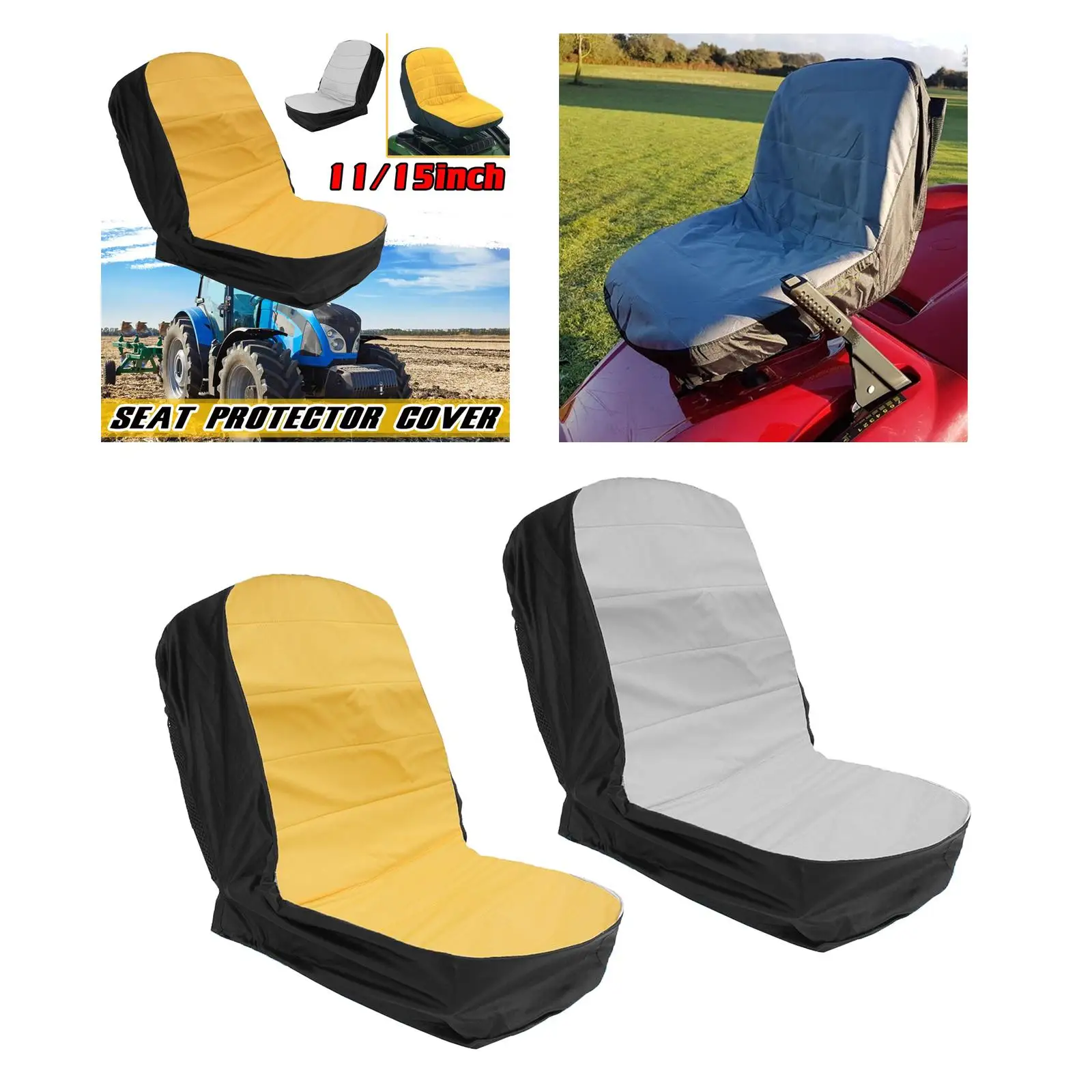 Oxford Cloth Deluxe Riding Seat Cover for Heavy Farm Vehicle Forklift