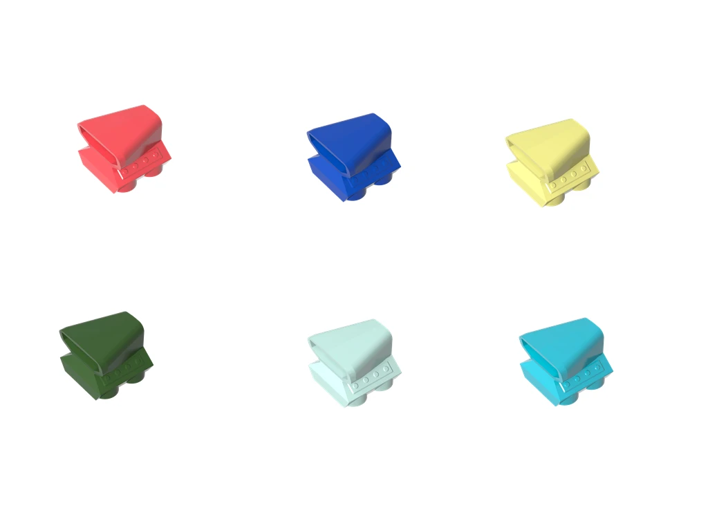 Compatible with LEGO 50943 15547 Building Blocks Small Particle Creative MOC Accessories Car Engine Air Intake 1355