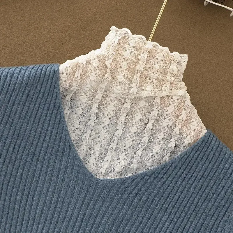 Débardeurs femmes dentelle basique conception quotidienne vêtements femmes hauts populaire tendre recadrée élégant Mujer plus récent Style coréen répandu Chic