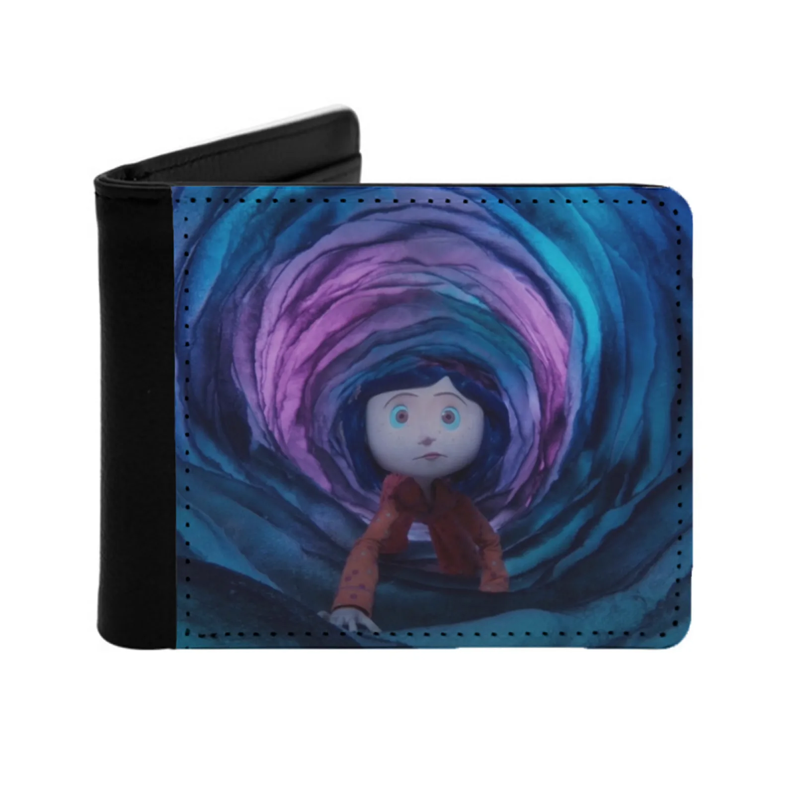 

Кошелек Coraline, мужской кошелек из искусственной кожи, многофункциональный кошелек для кредитных карт, Coraline Coraline Jones, страшный фильм на Хэллоуин