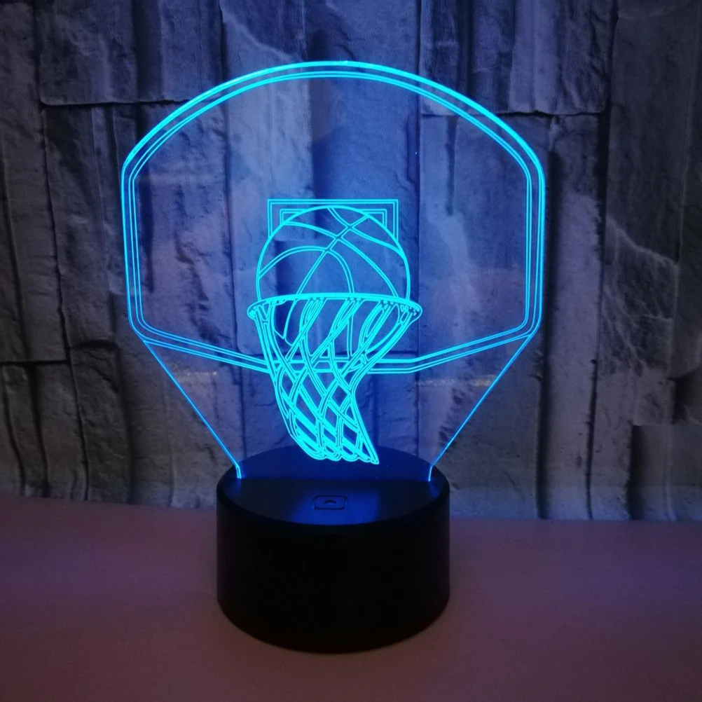 

Eco-Friendly 3D Basketball Illusion Night Control Colorful LED Lamp for Room Cafe Restaurant Decor