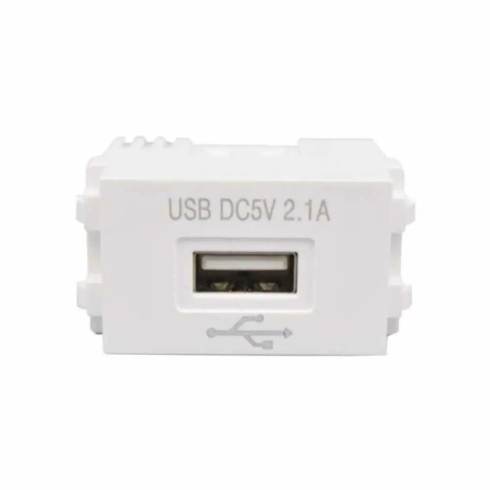 128 USB Power Charging Module 220V Socket 5V Transformer 2.1A Mobile Phone Charging Panel 1PCS