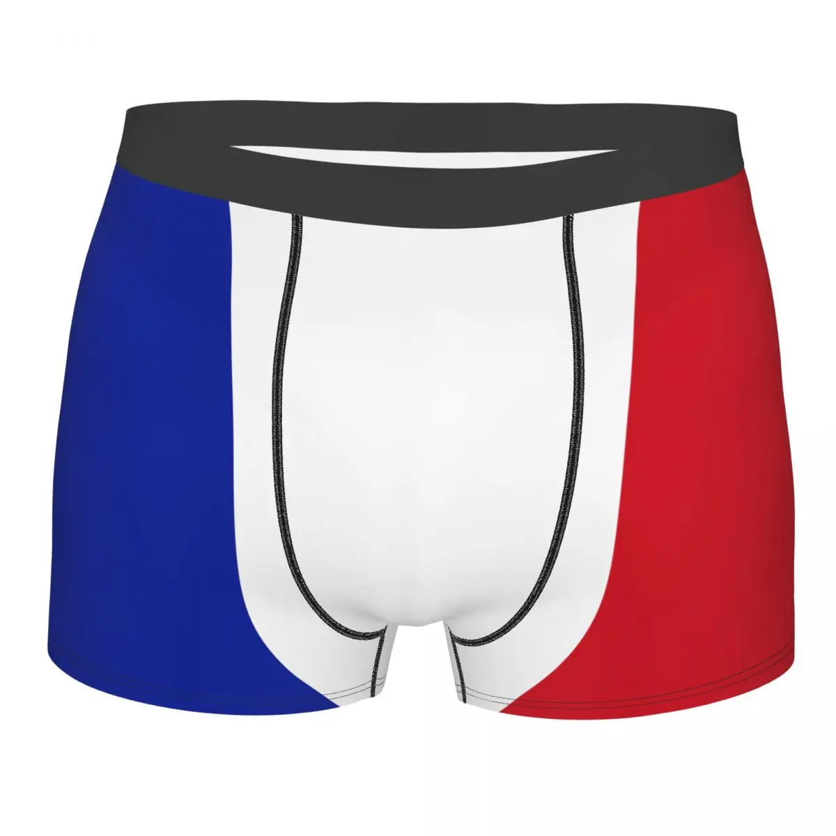 Custom Flag Of France Boxers Shorts Men's French Proud Briefs Underwear Novelty Underpants