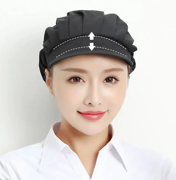 Both Hats Bakery Dust-proof Workshop Kitchen Sexes Restaurant Bar Cafe Work Full Waiter Cloth Anti-grease Cap Fumes Chef