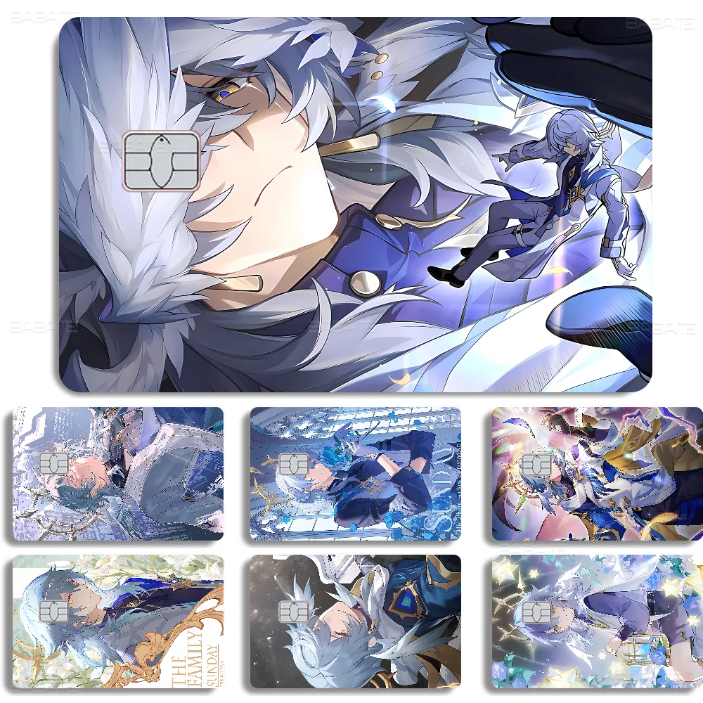 

Sunday Honkai Star Rail Anime Front Cover Film Sticker Skin For Credit Debit Card Small Large Chip