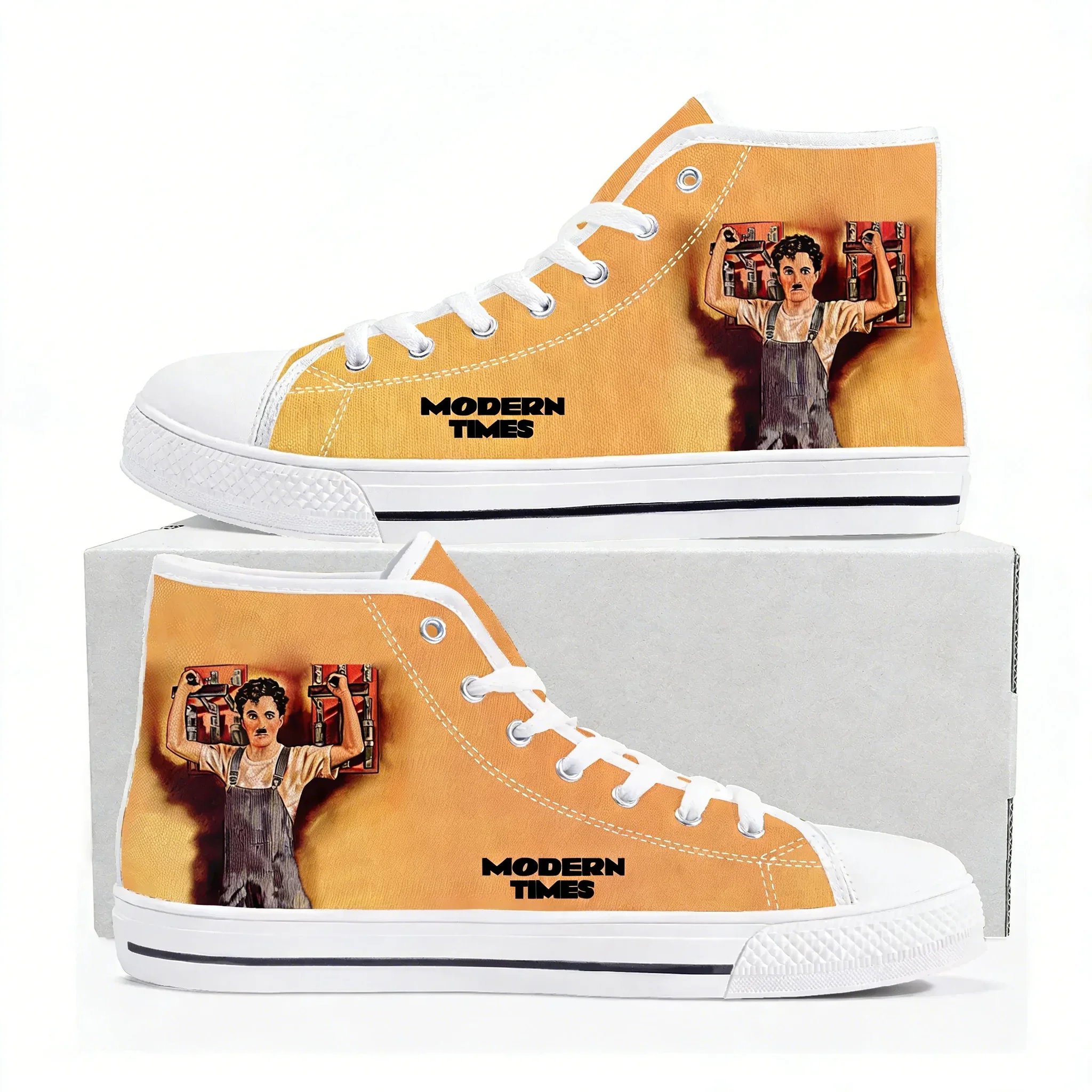 

Modern Times High Top High Quality Sneaker Mens Womens Teenager Canvas Sneaker Casual Fashion Patterns Shoe Custom Made Shoes