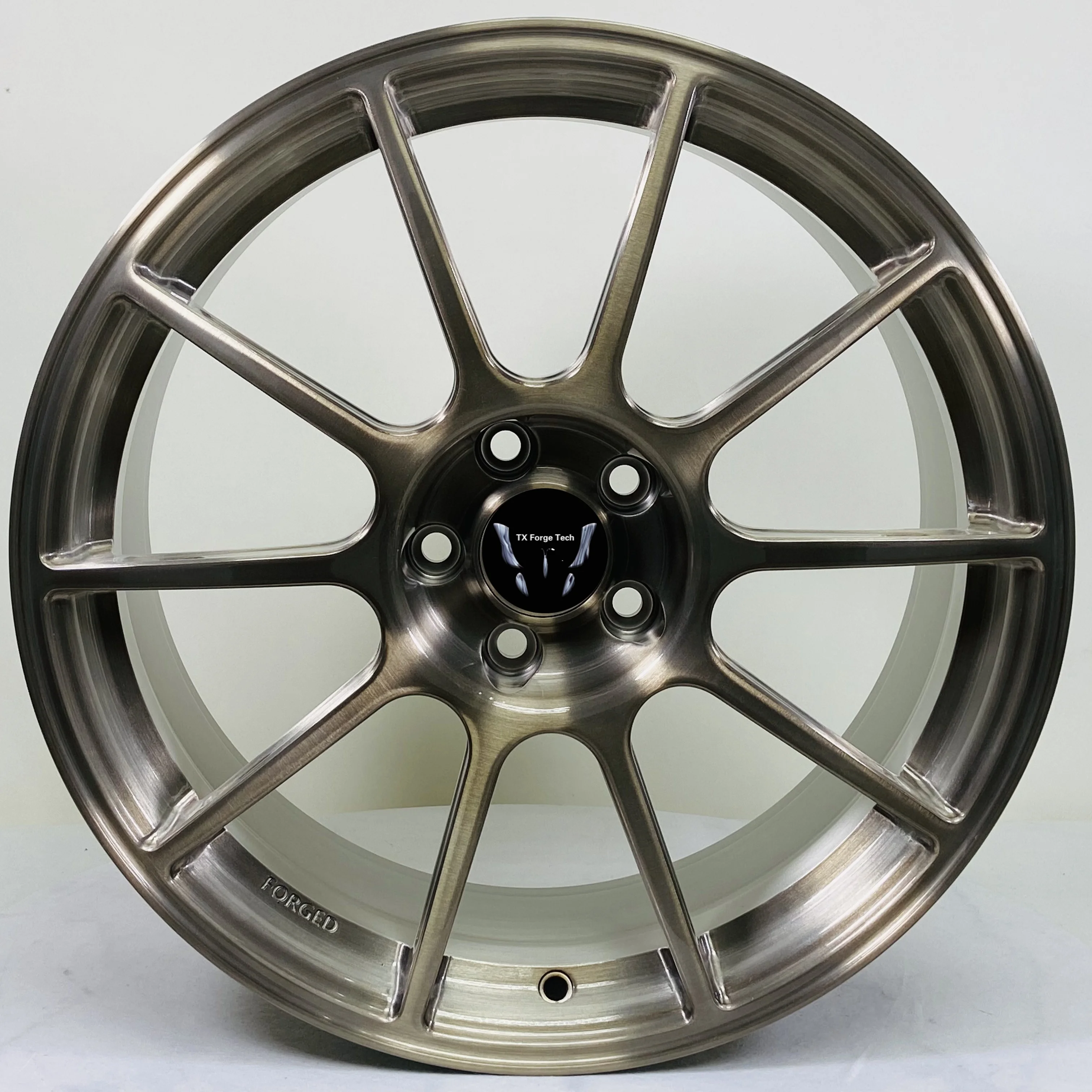 

Professional OEM Custom Forged Aluminum Rims High-Performance Lightweight Bronze Finish New Condition 35mm/40mm/25mm ET 98mm PCD