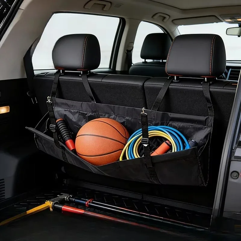 Car Trunk Backseat Organizer Oxford Car Bag Net Storage Seat Back Pocket Universal Trunk Bag Auto Organizer Interior Accessories