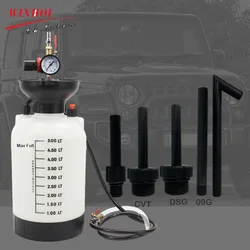 5L High Capacity Pneumatic Car Gear Oil Injector Car Gearbox Syringe Wave Wave Box Oil Brake Fluid Injector Replacement Tools