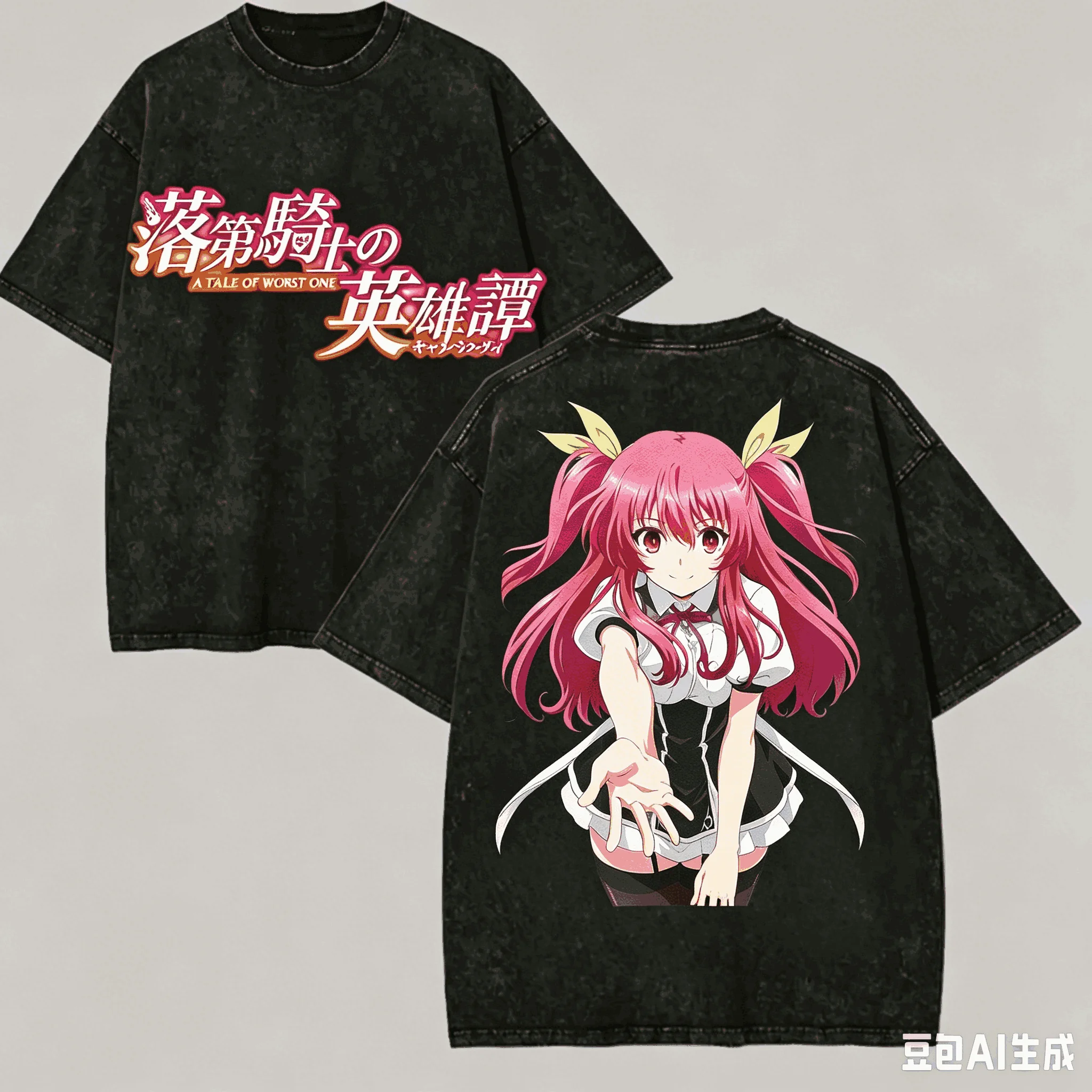 Chivalry of a Failed Knight Washed T-shirt Anime Lover Harajuku New Model Oversized Vintage Loose Streetwear Classic Unisex soft