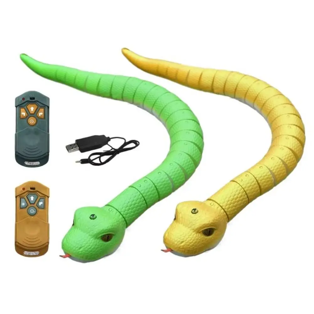 Scary Induction Snake Reptile Remote Control Snake Stage Performances Electronic Prank Snake Portable Robot Snake