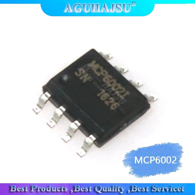 10PCS MCP6002-I/SN SOP8 MCP6002-I SOP MCP6002 SMD new and original IC Dual op amp