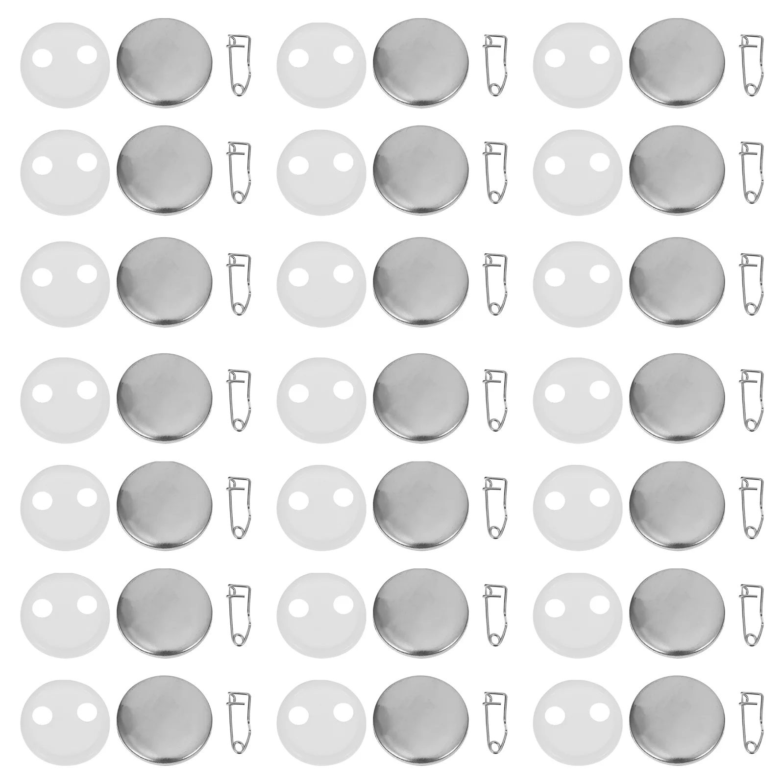 

100Sets Blank Button Badge Parts Upgraded Steel DIY Badge Craft for Gifts Shirt Hat Decoration Accessories 25Mm