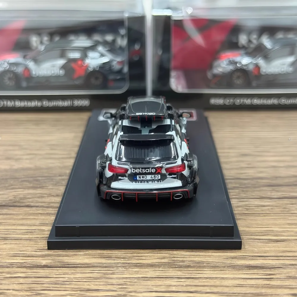 DCM 1/64 أودي RS6 C7 DTM Betsafe التمويه المفتوح هود دييكاست سبيكة سيارة نموذج محاكاة جمع سيارات الصبي عيد ميلاد اللعب هدية #4