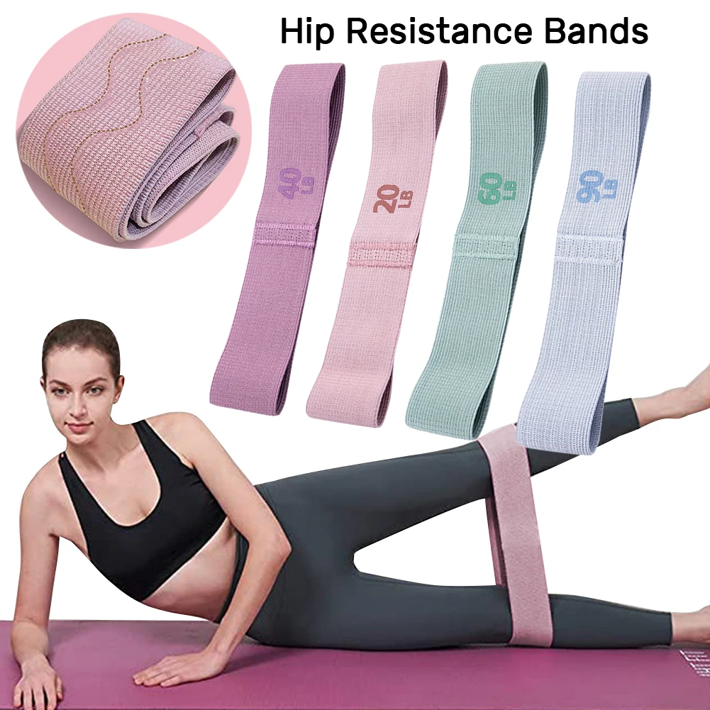 Direnç Bandı Kaymaz Pilates Kalça Bandı Taşınabilir Kalça Kası ve Uyluk Elastik Bantları Yoga Spor Salonu Ekipmanı