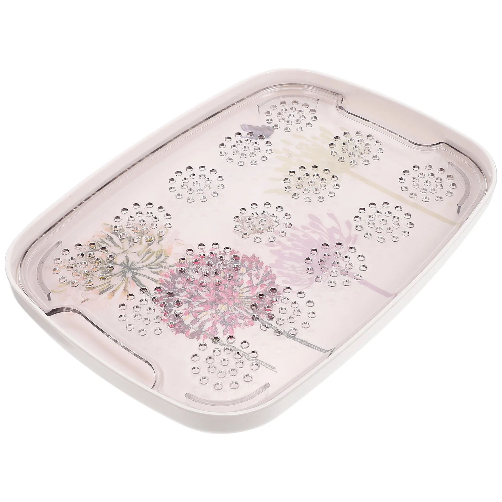 

Tea Ceremony Tray Smooth Surface Drain for Cups Draining Coffee Fruits Serving Trays Dry and Wet