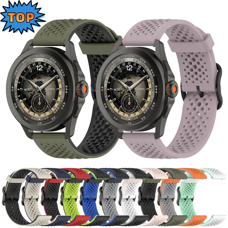 สายซิลิโคนเหลวสำหรับนาฬิกา Xiaomi S4 S3 S2สี S1สายรัดข้อมือเดิมสำหรับนาฬิกา Huawei 4/GT4-3-2สำหรับนาฬิกา4/5/6/7