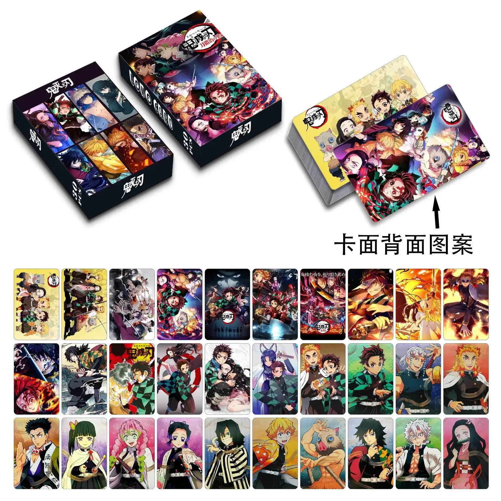 30/92 шт., коллекция аниме-фигурок Demon Slayer, карты ЛОМО в коробке, Takara Tomy Tanjiro Kamado Nezuko, коллекция фанатов, детская игрушка в подарок