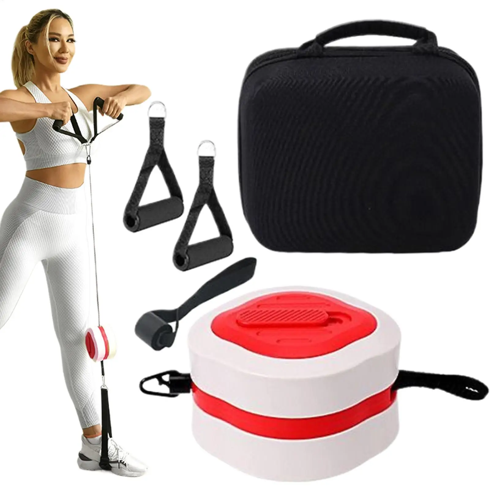 

Resistance Bands With Handles Exercise Equipment For Arm Leg Chest Core, Home Gym Yoga Fitness Training Women Men