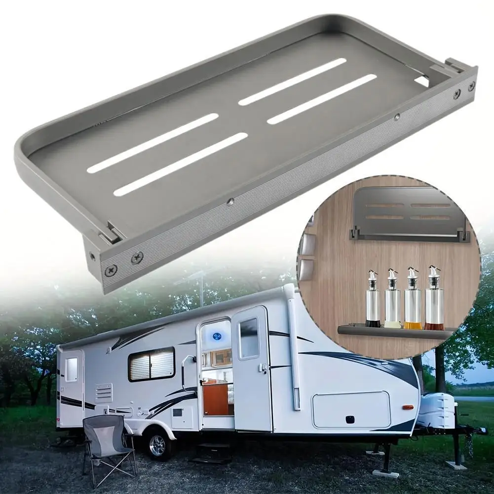 

RV Wall Frame 300x133mm Aluminum Folding Storage Rack Tools Car Storage RV Supplies Modification Washbasin Seasoning M0U2