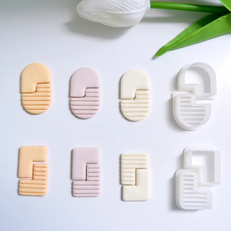 Polymer Clay Earring Cutting Die DIY Homemade Ceramic Earring Jewelry Pendant Brooch Decorative Material Clay Cutting Tools