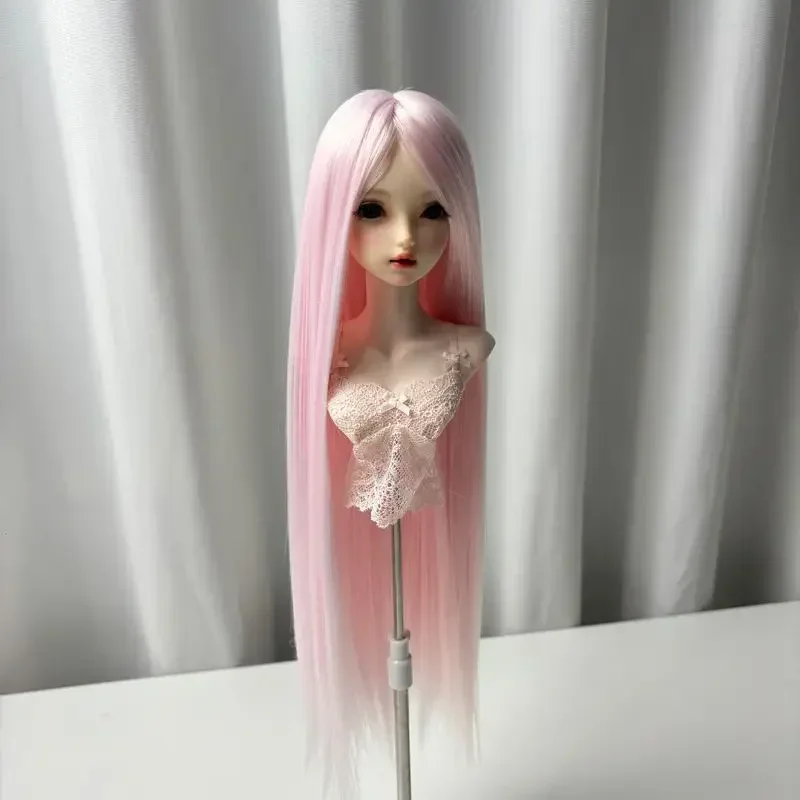 Mode 1/3 1/4 1/6 Puppe Perücke für 60/45/30 cm Bjd Puppe Langes Glattes Haar Dress Up Mädchen Spielzeug Spielhaus Puppe Zubehör, keine Puppe