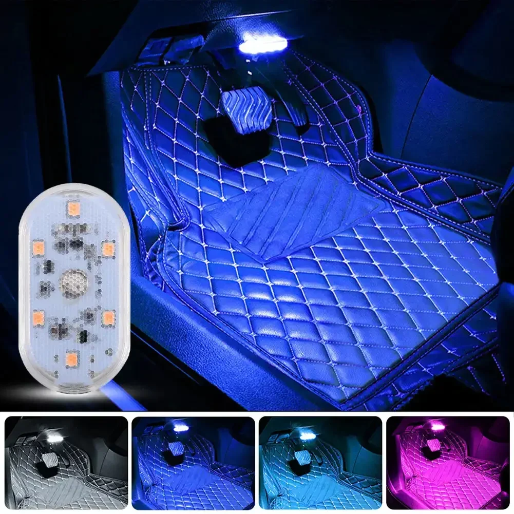 Rechargeable Car Interior Lights Indoor Auto Ceiling Lamp Night Touch Light Hand Reading Light Car Roof Magnets Reading Lamp