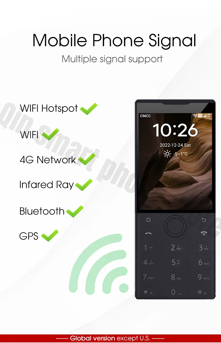 Duoqin F22 Android 11 Google Version MTK6739 1700mAh 2G 16G Mini Smart TouchScreen 4G Mobile Phone No Camera