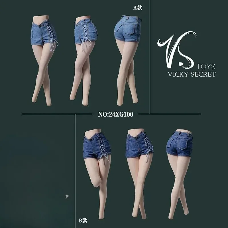 VSTOYS 24XG100-107 1/6 مقياس أنثى دمية الدنيم السراويل تنورة ساخنة مجموعة الملابس نموذج صالح 12 ''TBL S12D عمل الشكل الجسم الدمى #3